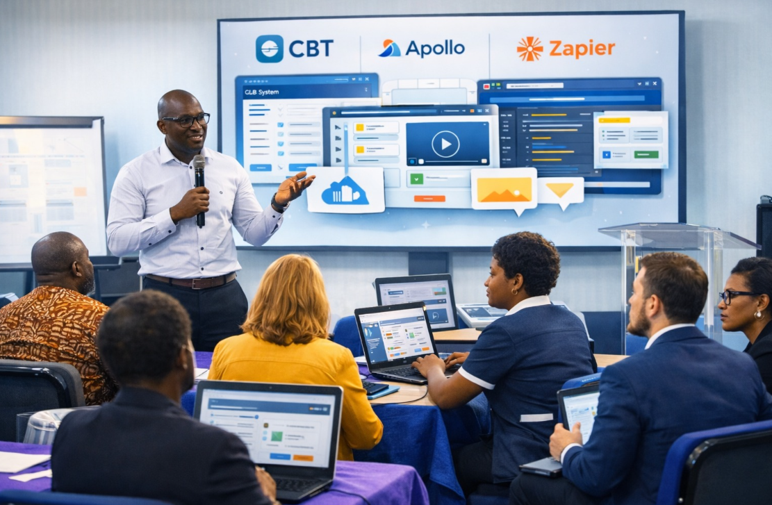 Instructor leading a practical AI productivity class