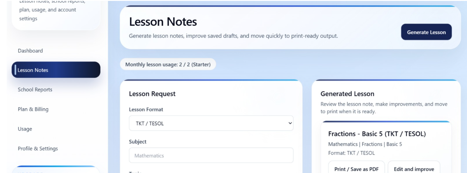 Education Suite portal preview