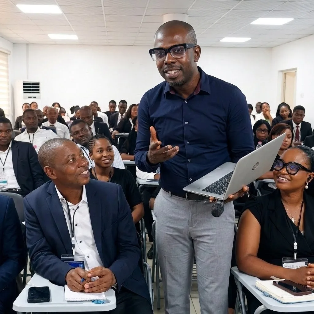  Organization administrators during JENECONK practical AI and automation training